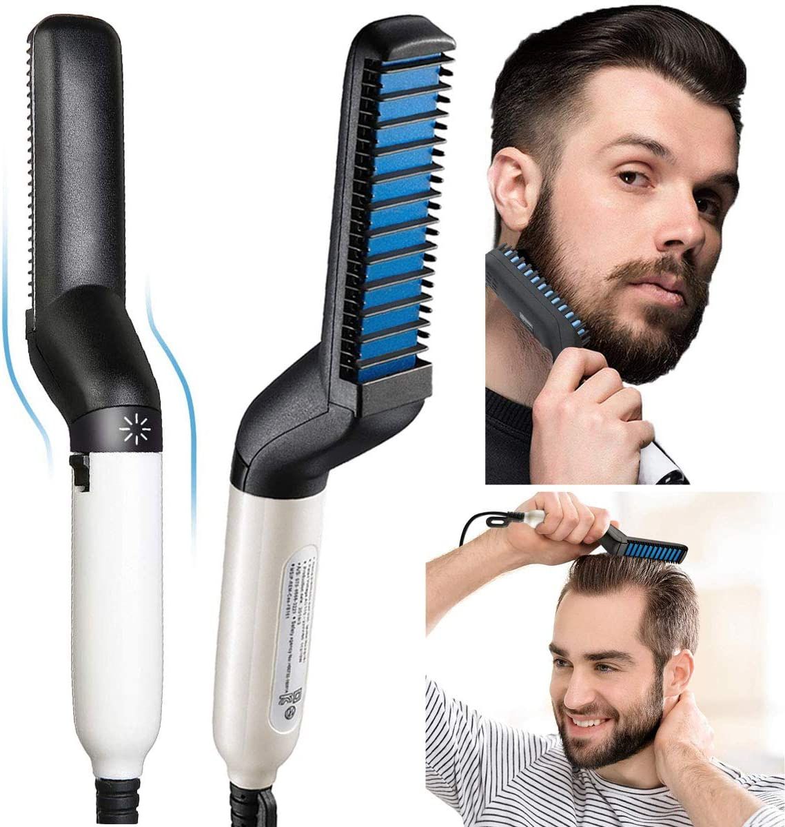 Mens Hair Straightener And Beard Comb