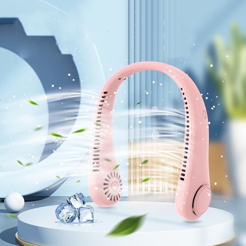 Portable Rechargeable Neck Fan USB