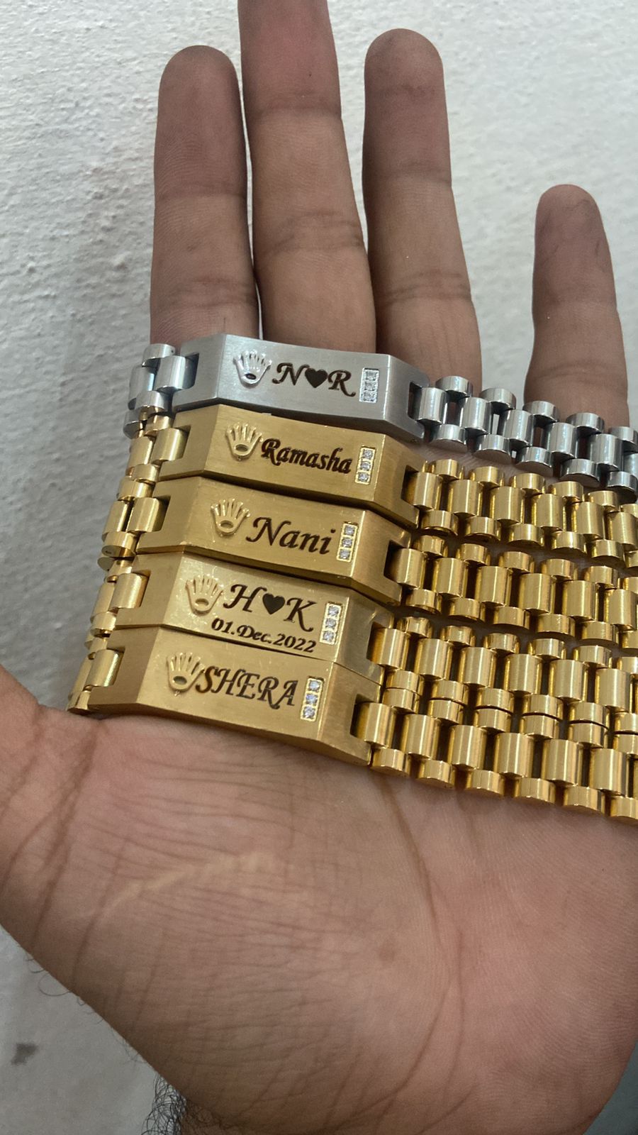 Original Rolex Bracelet with your Name engraved