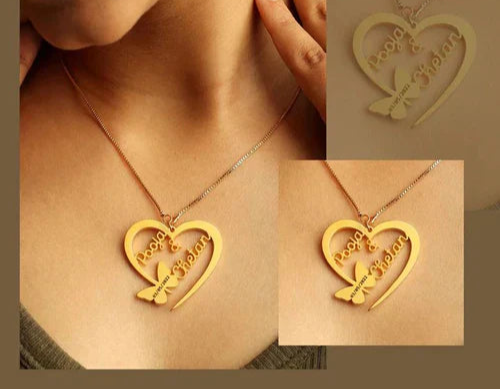 Customize Heart Name Necklace